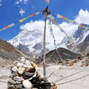 © Christoph Haas / Makalu 2010; Im Hillary-Basecamp, der Makalu im Hintergrund.