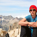 ... zum Collado Cordier (3121 m) hinauf. Annika pausiert hier ein wenig ...