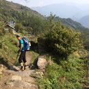 © Dr. Jürgen Greher / Makalu 2016; Auf dem Weg nach Tashigaon.