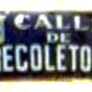 Calle de Recoletos wall sign