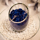 Decoration mariage bleu marine et blanc