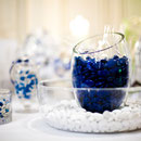 Decoration mariage bleu marine et blanc