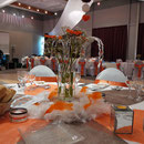 Sur le pont des arts - MAriage Blanc Orange et Marron