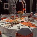 Sur le pont des arts - MAriage Blanc Orange et Marron