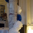 Decoration mariage bleu marine et blanc