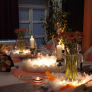 Sur le pont des arts - MAriage Blanc Orange et Marron