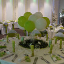 mariage vert anis, blanc et vert - les papillons
