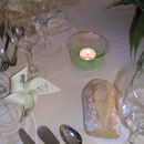 Mariage Bambou - vert  et violet