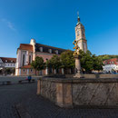 Georgenkriche und Brunnen - Eisenach