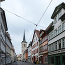 Marktstraße mit Blick auf die Allerheiligenkirche - Erfurt