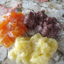 Le dessert, des fruits cuits et chauds, à haute teneur en goût...