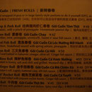 Le menu