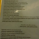 Le menu, qui donne envie
