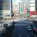 Le carrefour de Shibuya...