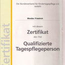 Zertifikat - Qualifizierte Tagespflegeperson