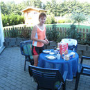 Hunsrück Urlaub 2007 - Frühstück nach dem Training :-)