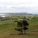Blick vom "Dornbusch" (Berg) über die Insel Hiddensee
