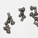 RIVETS ACIER Référence d'achat GDFB/RI/002 S -Tête/head: 10.5 mm - épaisseur/body: 6 mm- Longueur/Length: 15 mm - Paquet de 100/Packet of 100 pcs: 11,50 €
