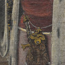 Ceinture chaînette avec escarcelle et dague au manche de cristal de roche Maître de la Légende de Sainte Ursule Musée du Louvre Paris