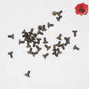 RIVETS ACIER Référence d'achat GDFB/RI/017 S-Tête/head: 9 mm - épaisseur/body: 4 mm- Longueur/Length: 9,5 mm Paquet de 100/Packet of 100 pcs: 5,50 €