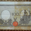 Italia 100 liras 1942 pk.59 reverso