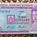 Bermuda 5 dollars 1970 anverso