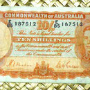 Australia 10 shillings 1939 anverso