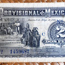 México 2 pesos 1916 Gobierno Provisional (158x72mm) anverso