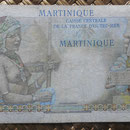 Martinica 50 francos 1947 (150x80mm) pk.30 reverso
