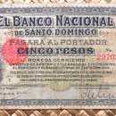 Republica Dominicana 5 pesos 1889 anverso