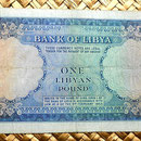 Libia 1 libra 1963 reverso