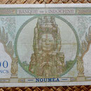 Nueva Caledonia 100 francos 1963 pk.42e reverso