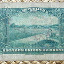 Brasil 10000 reis 1942 resello 10 cruzeiros  reverso