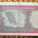 Rhodesia 1 pound 1968 reverso