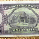 Lituania 100 litu 1928 reverso
