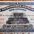 México 1 peso oro 1916 Tesoreria Estado de Yucatán -Mérida 1 peso oro 1916 (178x82mm) anverso