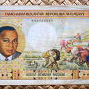 Madagascar 5000 francos 1966 anverso