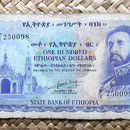 Etiopía 100 dólares 1961 anverso