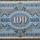 Alemania 100 marcos 1911 Sachsische Bank Dresden (160x102mm) pk.S952b reverso