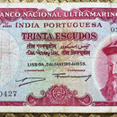 India portuguesa 30 escudos 1959 pk.41 anverso