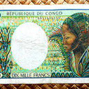 Congo 10000 francos 1992 anverso