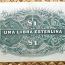 Mozambique colonial portugués 1 libra esterlina 1934 reverso