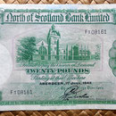 Escocia 20 pounds sterling -North of Scotland Bank Limited 1943 (178x98mm) anverso