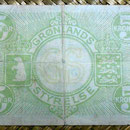 Groenlandia 5 kronen 1953 reverso