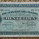 Indias Holandesas 10 gulden 1930 (154x78mm) pk.70 anverso