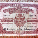 Tonga colonia británica 4 shillings 1942 anverso