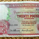 Escocia 20 pounds sterling -National Bank of Scotland Limited 1957 (176x100mm) anverso