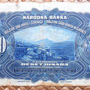 Reino de Serbia, Croacia y Eslovenia 10 dinares 1920 reverso