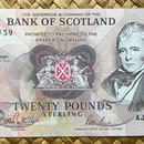 Escocia 20 pounds sterling -Bank Of Scotland 1993 (150x80mm) anverso