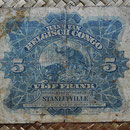 Congo belga 5 francos 1921 -Stanleyville pk.4C reverso